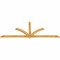 Ekena Millwork Redmond Rough Sawn Timber Gable Bracket, Western Red Cedar, 108"W x 40"H x 2"D x 4"F, 9/12 Pitch GBW108X40X0204RED00RWR - alternate 4
